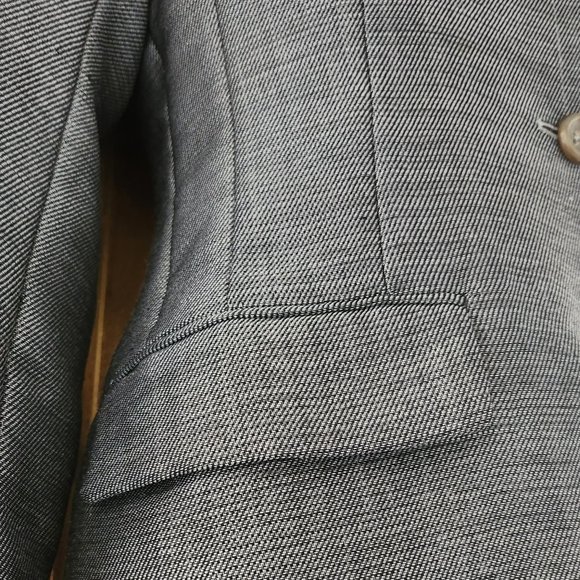 Jil Sander strong shoulder fitted wool/mohair jacket/blazer Sz 38 - Picture 6 of 8